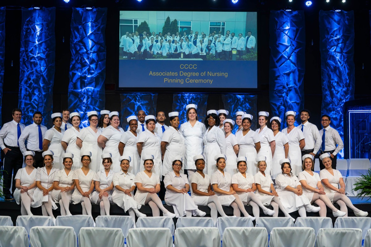 CCCC Associate Degree Nursing program holds Pinning and Candle Lighting Ceremony
