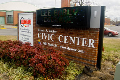 Civic Center Sign