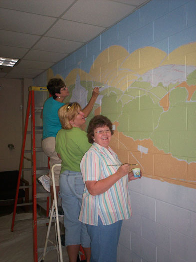 Image of Mural being painted