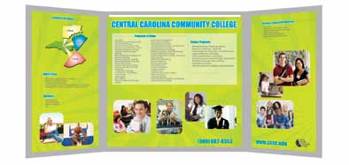 Central Carolina Community College - 3 panel diplay