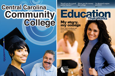Image of College Folder and College Magazine