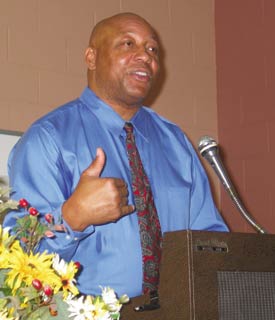 Read the full story, “Bonecrusher” tells students to roll with the punches