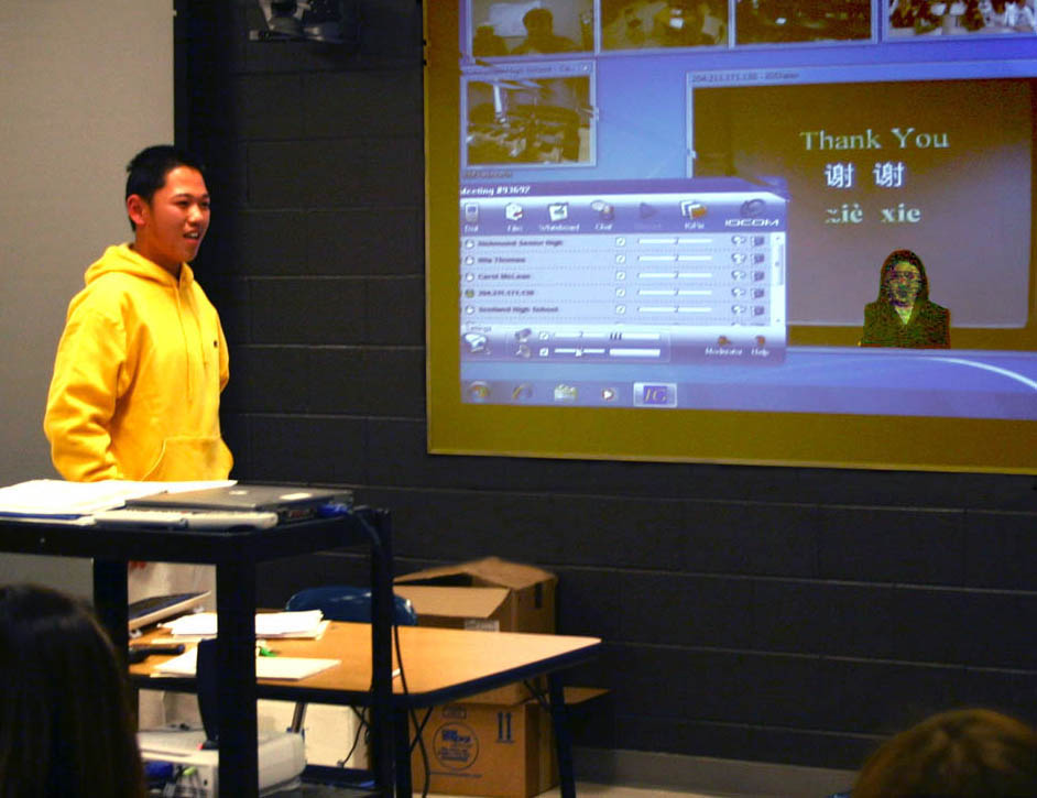 CCCC instructor brings China to schools via BRAC videoconferencing