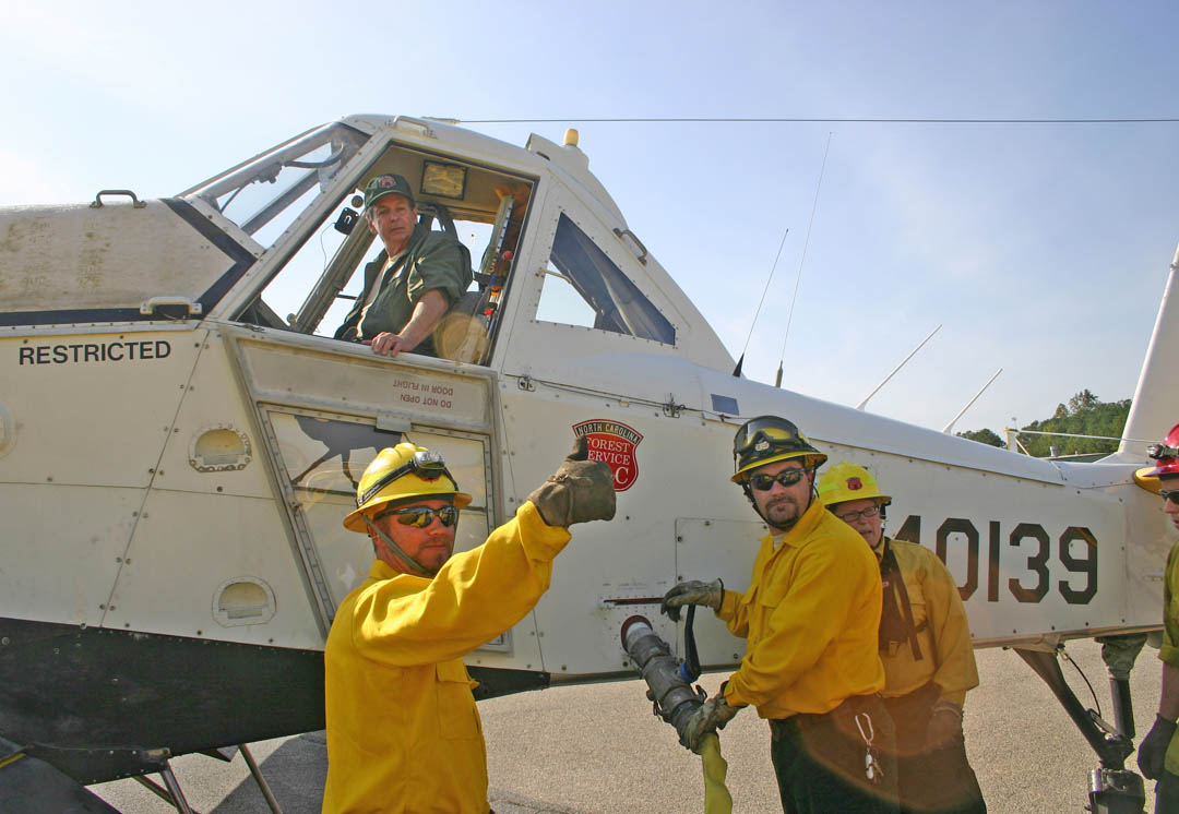 Forest Service flies high over CCCC Emergency Services Training Center