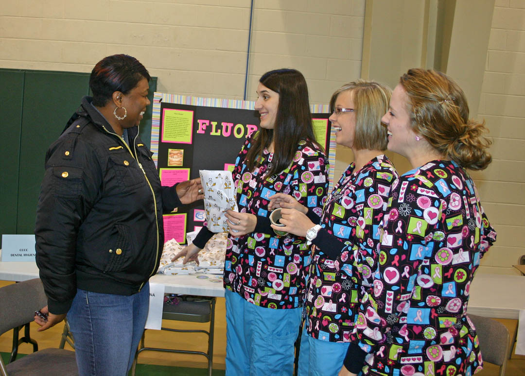 CCCC students volunteer at Stevens Center Health Fair