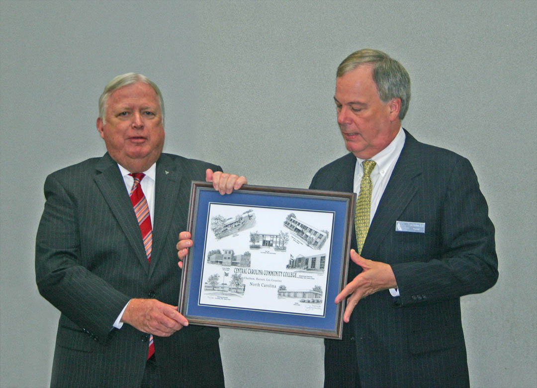 Garrison honored for service as CCCC trustee