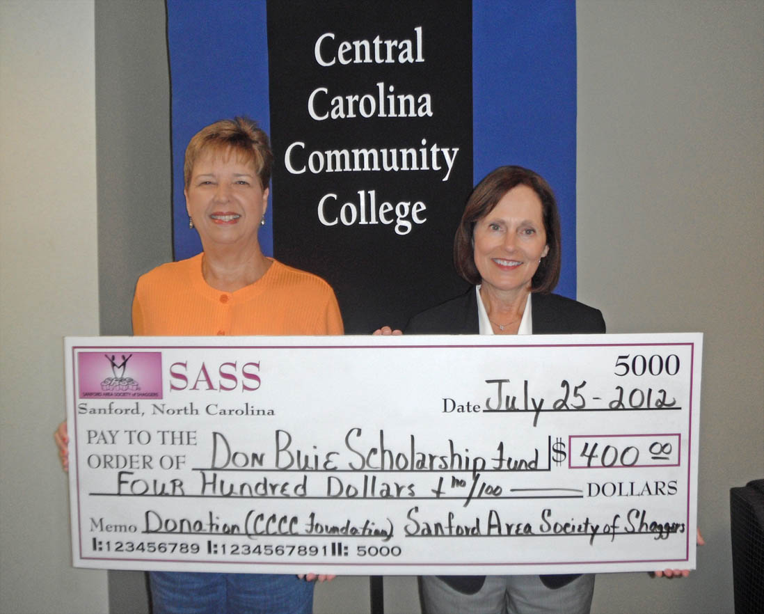Read the full story, SASS scholarship donation honors CCCC's Don Buie