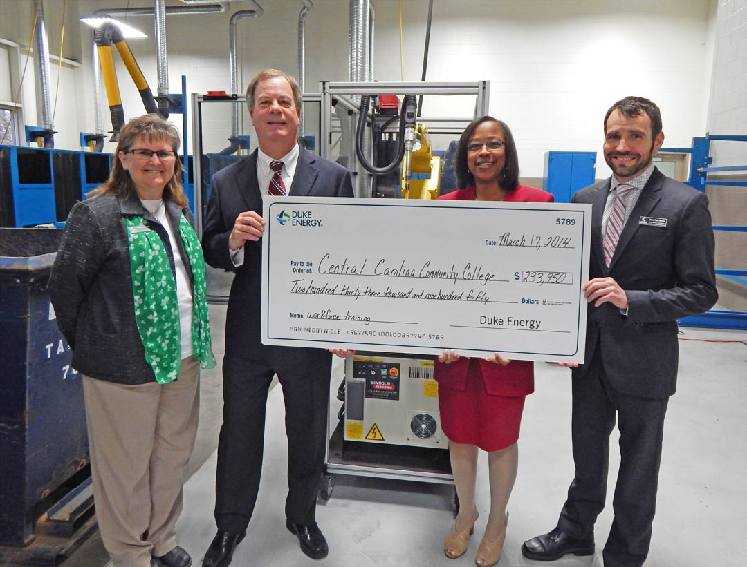 Duke Energy awards $233,950 to CCCC for robotics training
