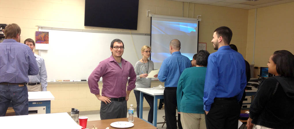 Cree recruiters visit with CCCC Laser and Photonics students