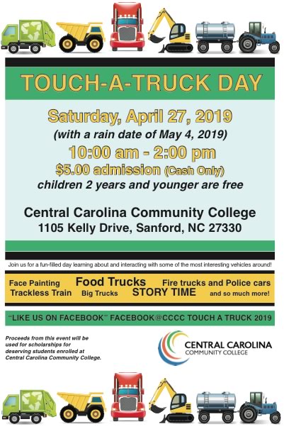 CCCC will host Touch-A-Truck Day