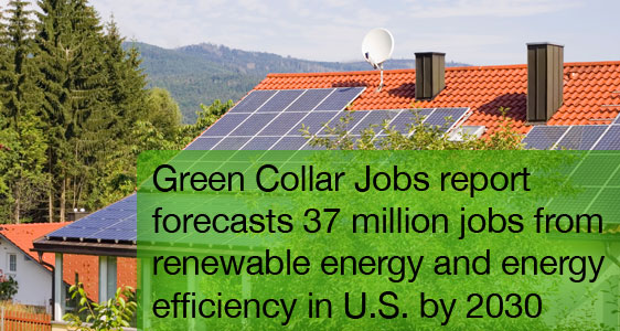 The renewable energy industry is growing three times as fast as the U.S. economy