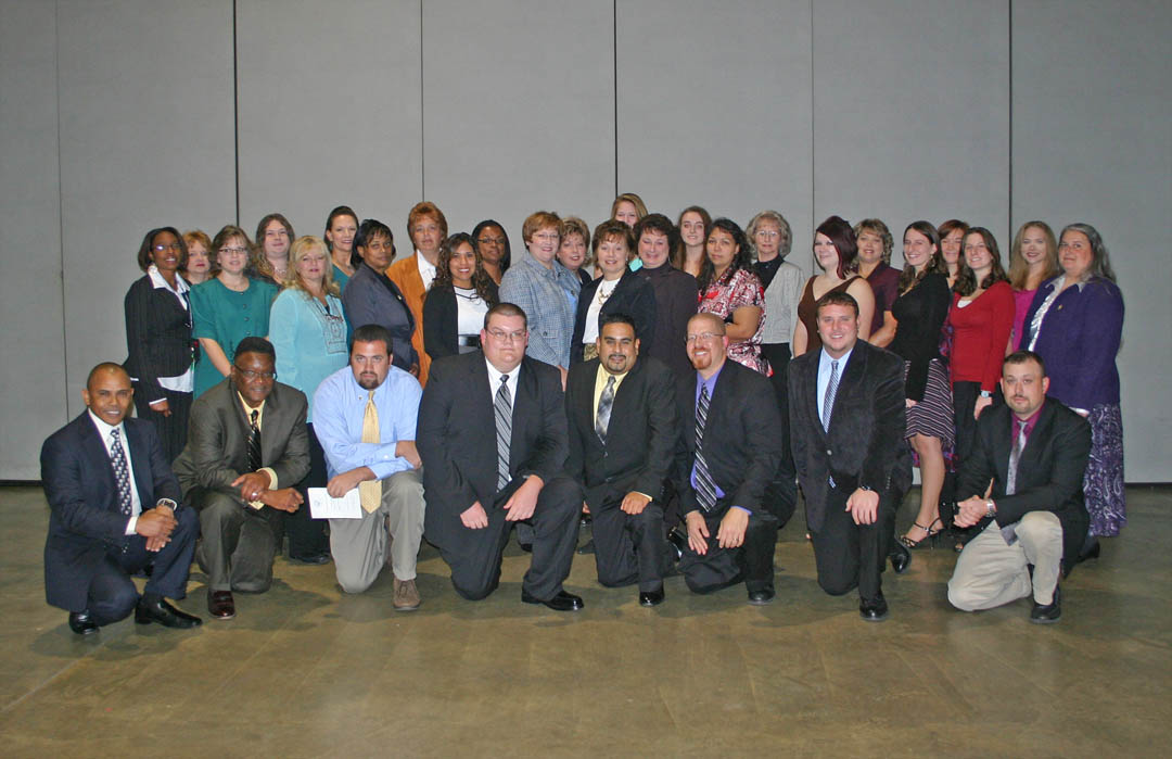 Click to enlarge,  Central Carolina Community College established its Beta Sigma Phi Chapter of Phi Theta Kappa International Honor Society during a chartering and induction ceremony Nov. 4 at the Dennis A. Wicker Civic Center. PTK is the largest honor society in American higher education. To be eligible, a student must have a minimum of 12 credit hours and a 3.5 or higher grade point average. The CCCC chapter requires a 3.7 GPA. Fifty-five CCCC students are charter members. Those who attended the induction ceremony were (not shown in order) Courtney Beckwith, Wendy Champion, Elizabeth Crosby, Chad Kaczmarczyk, Megan Purvis, Rachel Weeks, and Tina Wickline, all of Chatham County; Sandra Baker, Ruben Gil, Margaret Harris, Kimberly Marshburn, Lanite McDougald, Edwina Mckoy, Cheryl &amp;nbsp;Reynolds, Francisca Rios, Dana Stone, Varonda &amp;nbsp;Strouth, Nicholas Wicker, Bobby Williams, Charlon Wright, and Danielle Wright, all of Harnett County; Lisa Bishop, Bernice Brown, Sheila Coffer, Kenneth Clay, Jessica Cooper, Paola &amp;nbsp;Fernandez, Robert Jones, Kevin &amp;nbsp;Julich, Muhammad Khan, Jay Locklear, Rosa Martinez Gonzalez, Deborah &amp;nbsp;Motter, Stephanie Newby, Monique &amp;nbsp;Pardo, Shirley &amp;nbsp;Rijkse, Jeffrey &amp;nbsp;Rosser, Victoria Sellers, Mary Spivey, Thomas Stanifer, Eric Tant, Samantha Taylor, &amp;nbsp;Christie Walker, all of Lee County; Angela Biggs, Stephanie Bulgarino, Cindy Carroll, Dlana Carroll, and Jessie Lorbacher, all of Wake County; Shelby Parrott, of Moore County; Jose Texidor, of Cumberland County; Janet Lanier, of Alamance County; Bradley Chriscoe, of Randolph County; David Walker and Deborah &amp;nbsp;Walker, both of Orange County; and Meredith Albritton, of New Hanover County. 