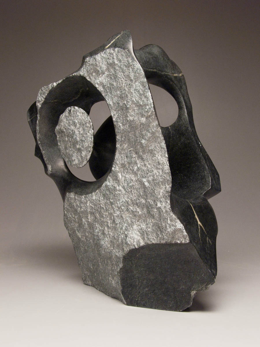 Click to enlarge,  'Untitled,' a black pearl soapstone sculpture by former Central Carolina Community College sculpture student Brian Stone, illustrates the quality of work that can be achieved by the program's students. CCCC is now offering an Associate in Fine Arts degree that will enable graduates to transfer with junior class standing to the University of North Carolina System institutions and other universities for a Bachelor of Fine Arts degree. For more information about the new Associate in Fine Arts degree, contact Phil Ashe at 919-545-8676 or by email at pashe301@cccc.edu, or go online to: www.cccc.edu/curriculum/majors/universitytransfer/finearts. 
