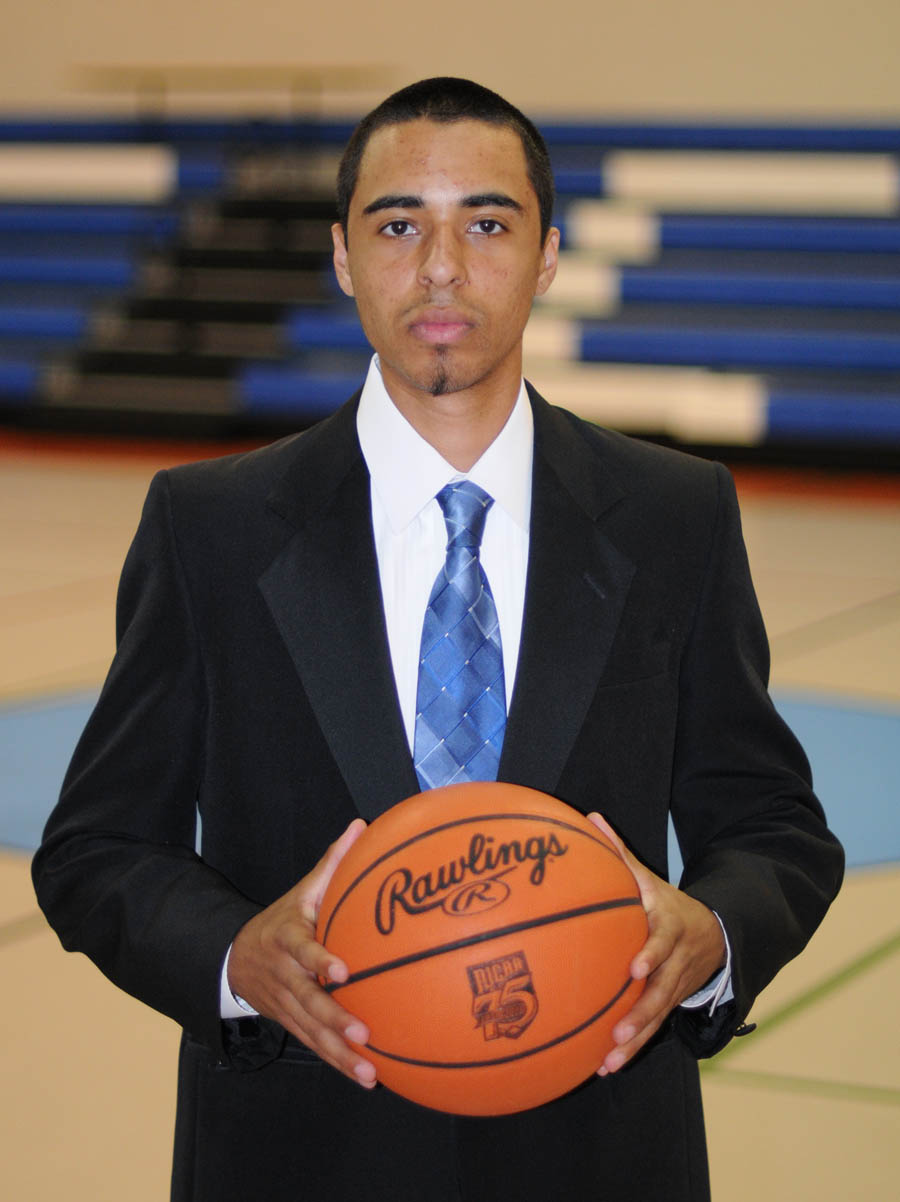 Click to enlarge,  Jenaro Harris, point guard and shooting guard for Central Carolina Community College's Cougar basketball team, will play for the Flying Fleet at Erskine College, in Due West, S.C., in the fall. During his two seasons at CCCC, the 6 ft 3 in Harris ranked first or second in 3-point field goal percentages in the Tar Heel Conference of the NJCAA's Region 10.  