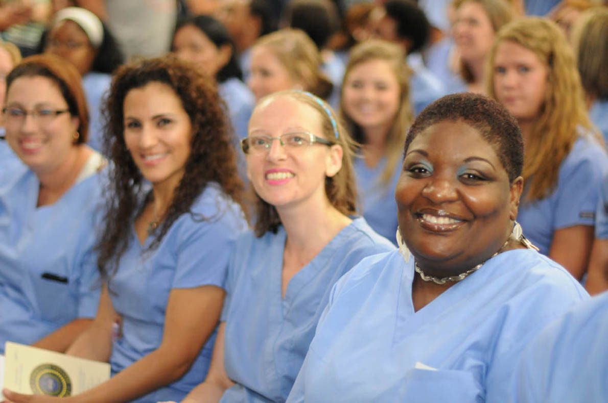 Click to enlarge,  More than 280 individuals are the latest graduates from the Central Carolina Community College Continuing Education medical programs. For more information about Continuing Education medial programs, call Lennie Stephenson, CCCC's Director of Continuing Education medical programs, at 910-814-8833 or email lstephenson@cccc.edu. 