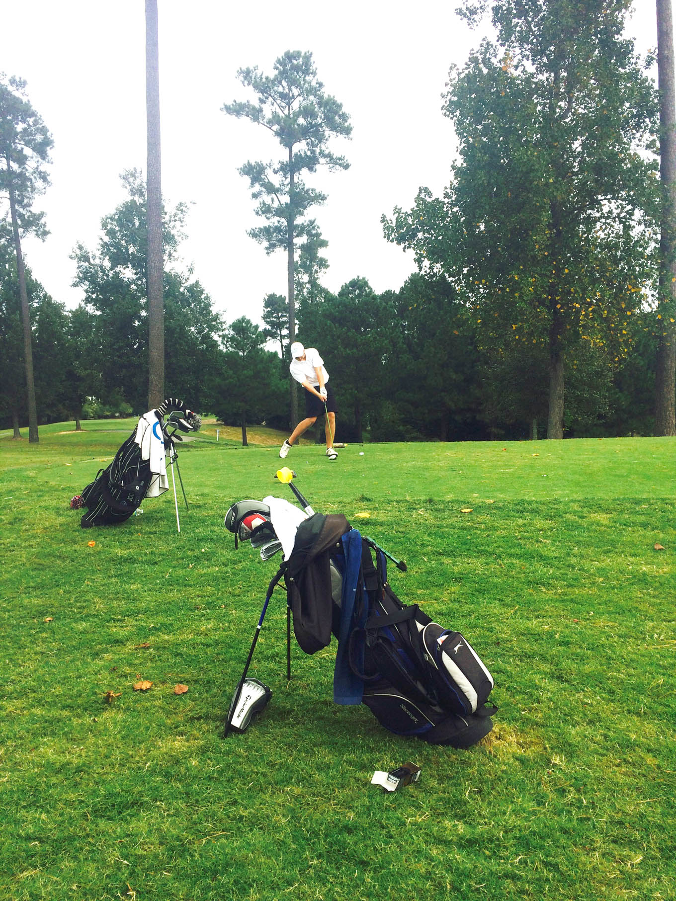 Click to enlarge,  Colton Davis, of Sanford, is among the members of the Central Carolina Community College golf team. 