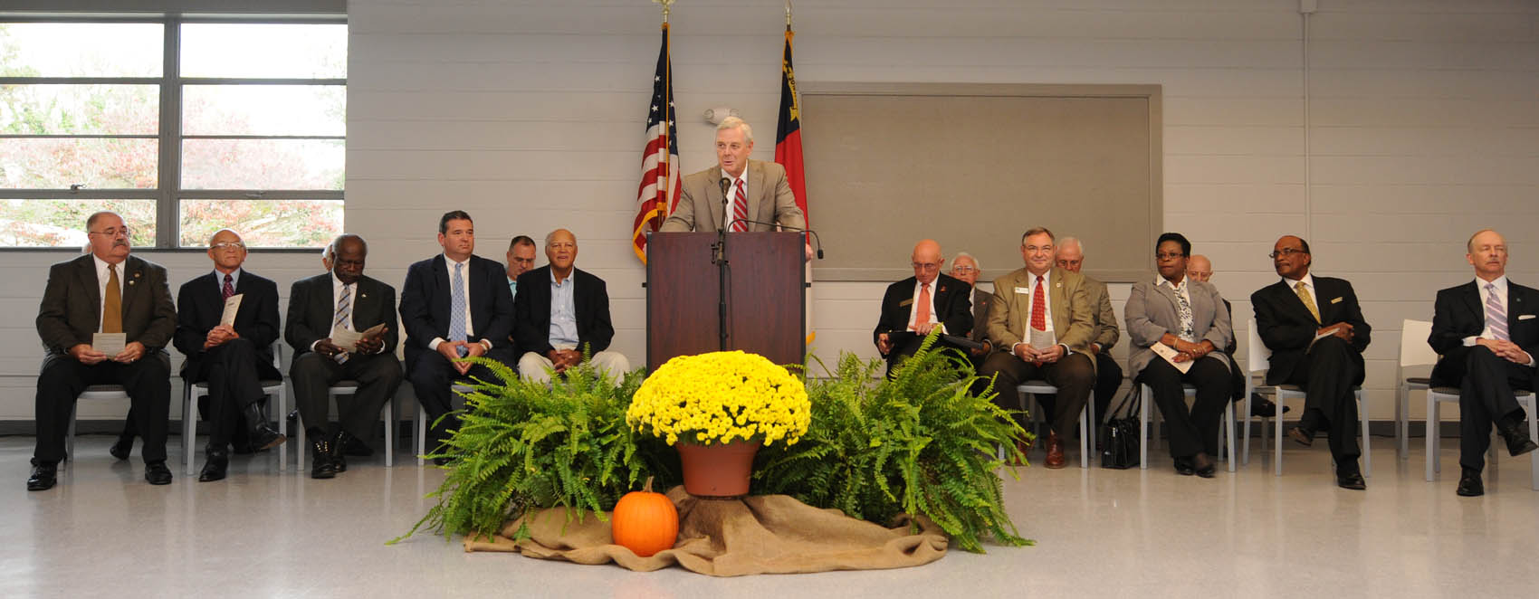 Click to enlarge,  Dunn Center ceremony, image 1 