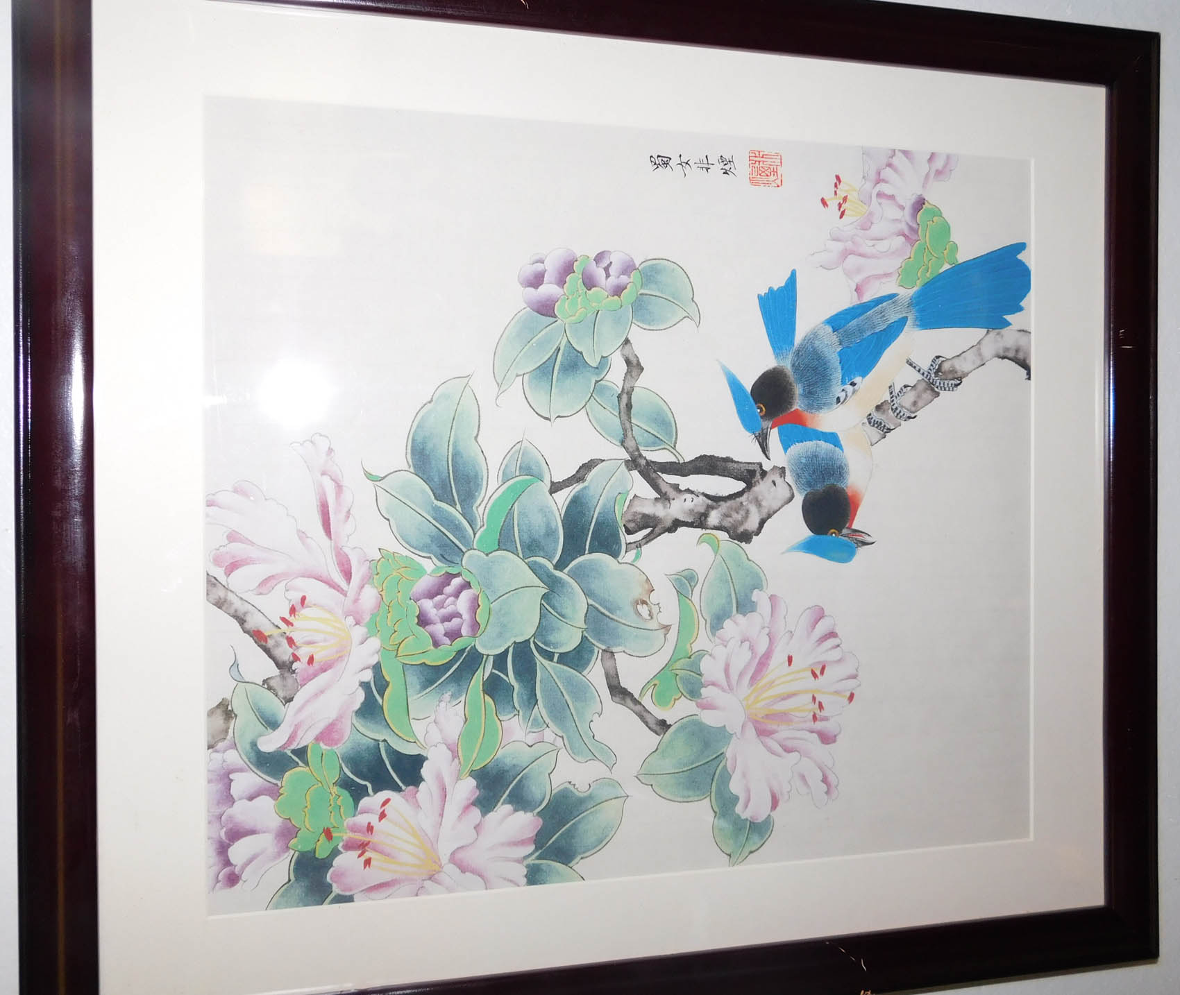 Click to enlarge,  This is one of the paintings by Feiyan Liu that was on display at the Chinese Art Exhibition. 