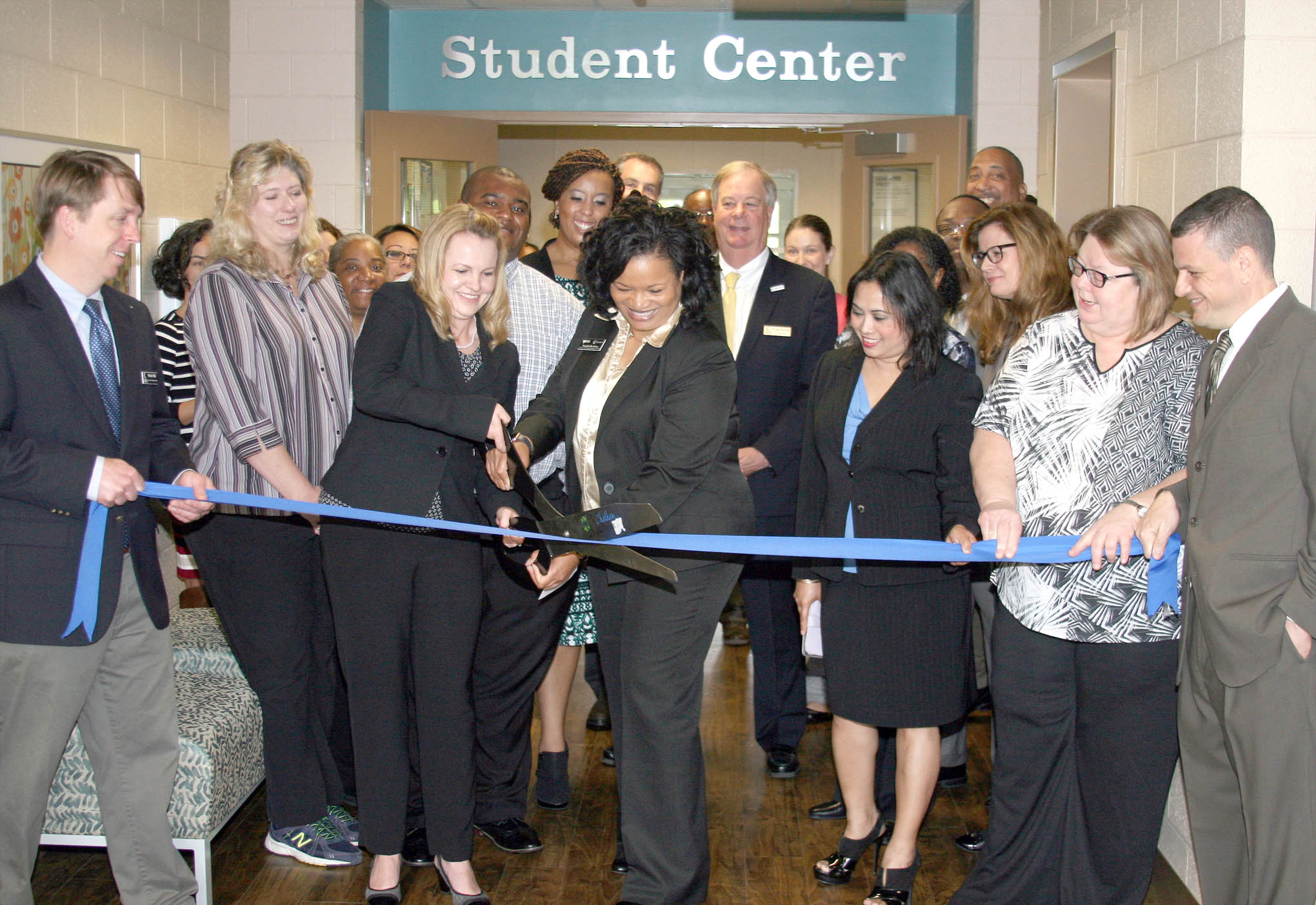 Click to enlarge,  The NC Works Career Center at Central Carolina Community College's Chatham Main Campus held a ribbon cutting ceremony on April 25. 