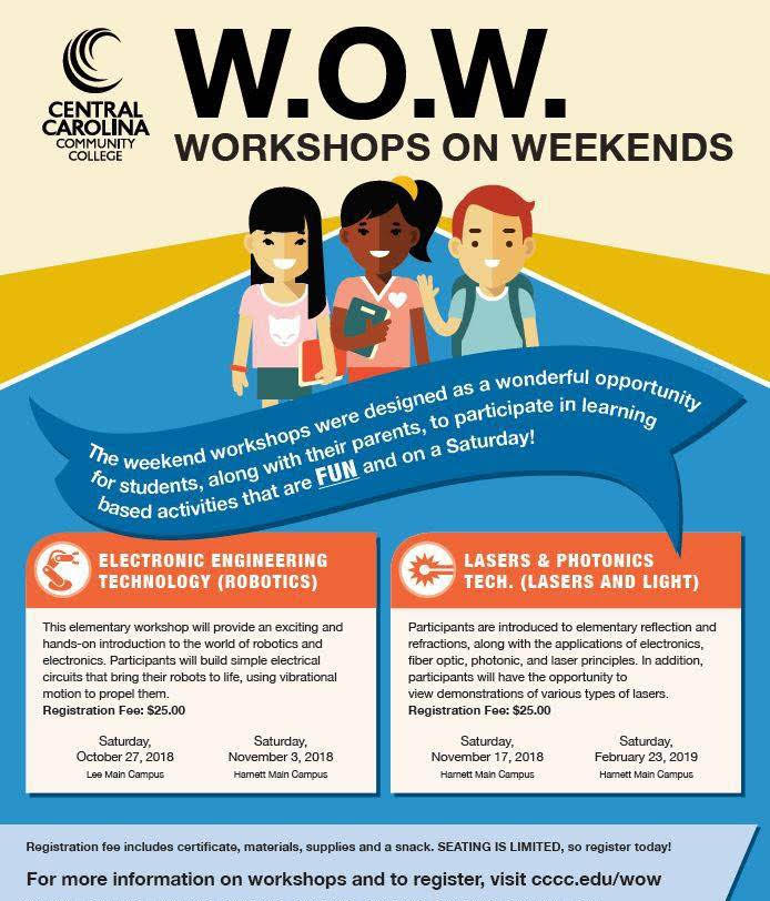 CCCC presents Workshops On Weekends