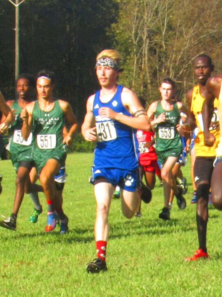 Click to enlarge,  Britt Lehman will represent Central Carolina Community College at the National Junior College Athletic Association Division III Men's Cross Country Championship on Nov. 3 at Stanley Parker in Westfield, Mass.  