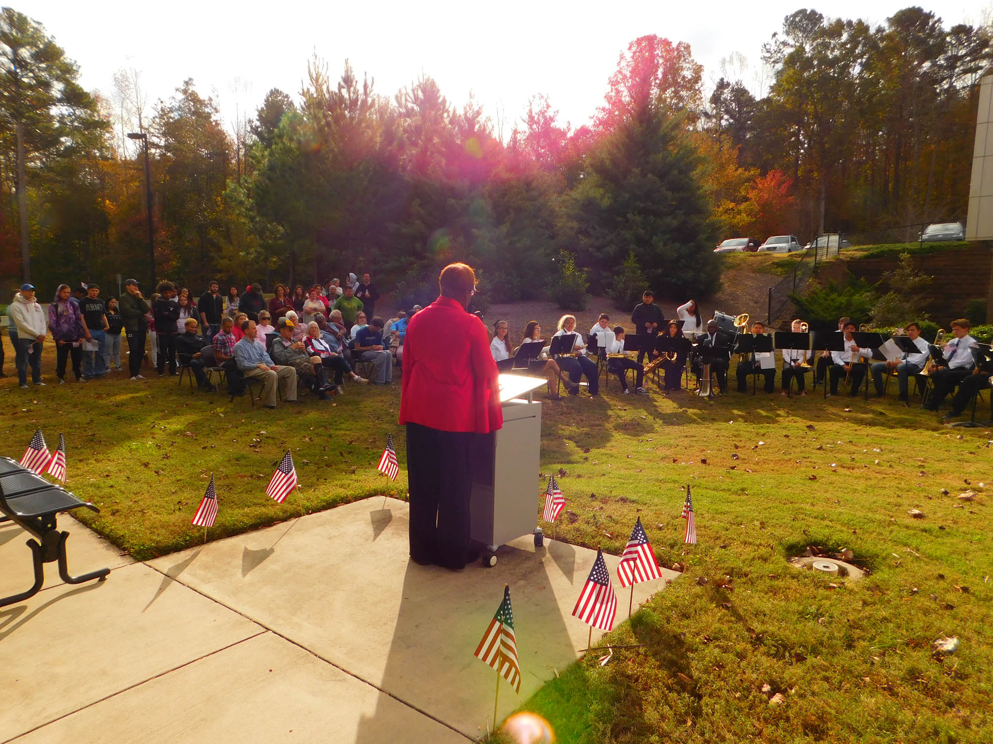 Click to enlarge,  "Gratitude To Veterans, Today &amp; Every Day" was the theme of the Veterans Day program on Thursday, Nov. 1, at the Central Carolina Community College Siler City Center.  