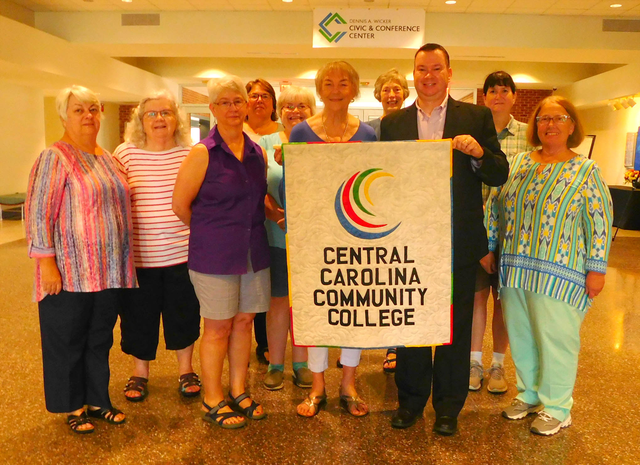 CCCC receives quilt from Hearts & Hands/ECA Quilters' Guild