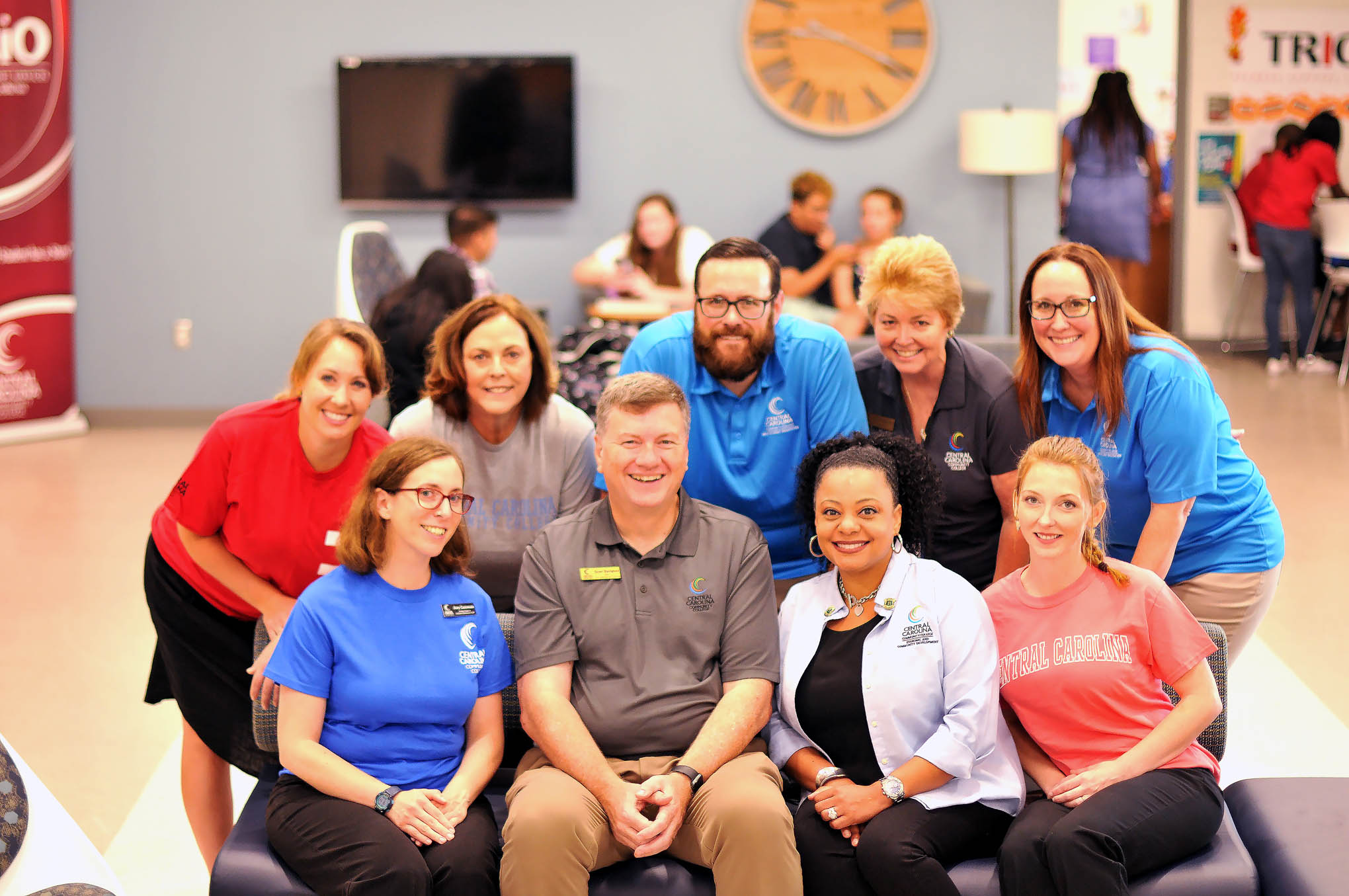 Click to enlarge,  This team of Central Carolina Community College employees (as well as others who are not pictured) has worked tirelessly to transform admissions and advising processes to ensure a more personalized approach that enables new students to make efficient, effective, and timely choices in order to complete their educational and career goals. Thanks to these efforts, CCCC is among a list of 30 community colleges selected as 2020 finalists for the highly coveted Bellwether Awards, according to an announcement from the Bellwether College Consortium. 