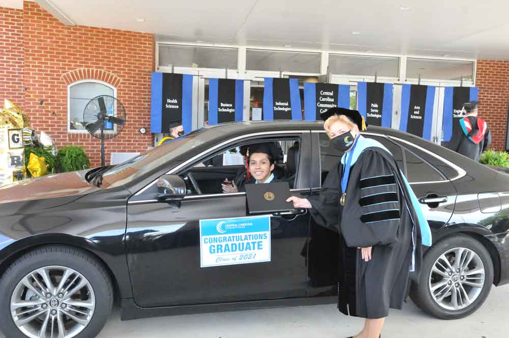 CCCC celebrates graduates with drive-through graduation
