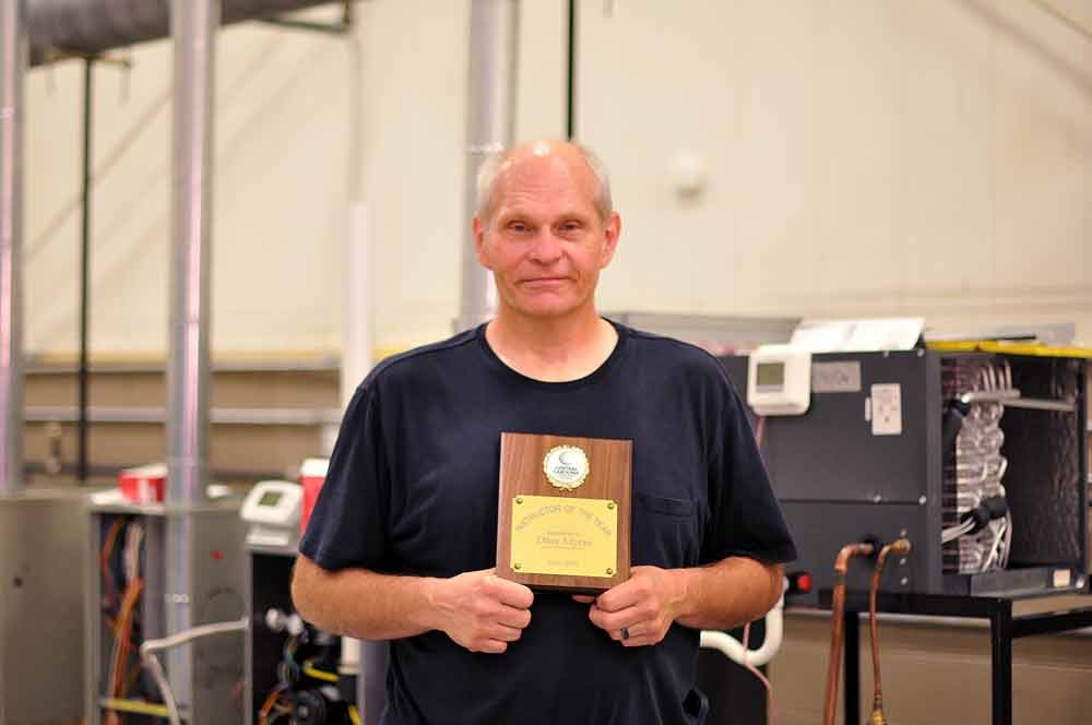 David Myers receives CCCC Instructor of the Year Award