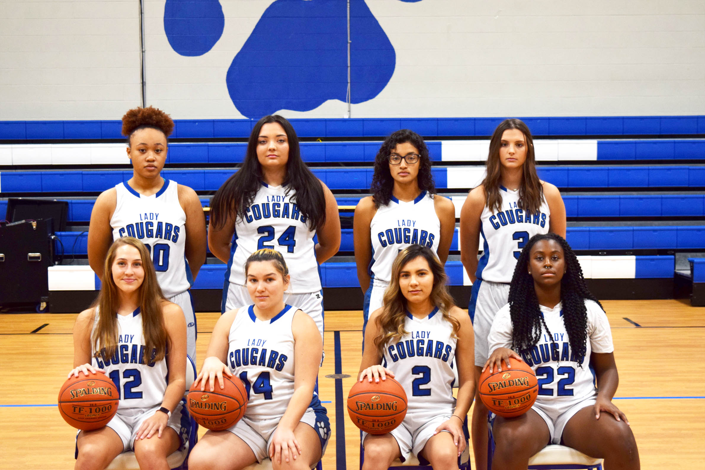 Click to enlarge,  The 2021-2022 Central Carolina Community College women's basketball team. 