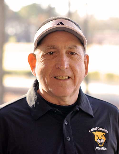 Click to enlarge,  Dal Langston, of Sanford, is the new volleyball coach at Central Carolina Community College. 