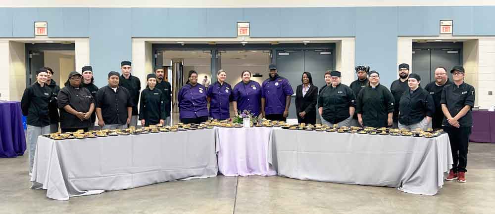 Click to enlarge,  The Central Carolina Culinary Institute provided the meal at the Central Carolina Community College Foundation Scholarship Luncheon on Wednesday, Nov. 16, at the Dennis A. Wicker Civic &amp; Conference Center.  