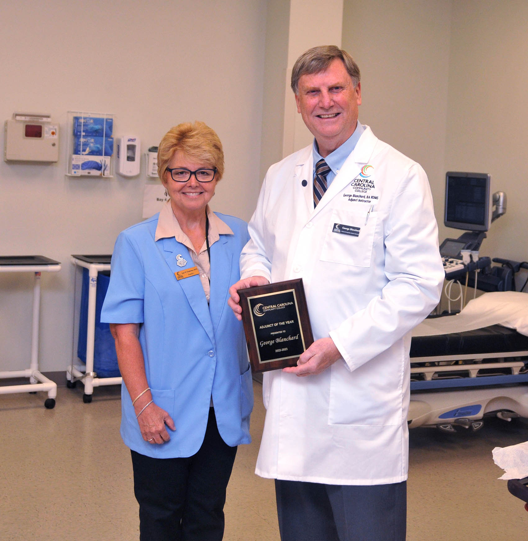 George Blanchard receives CCCC Adjunct of Year Award