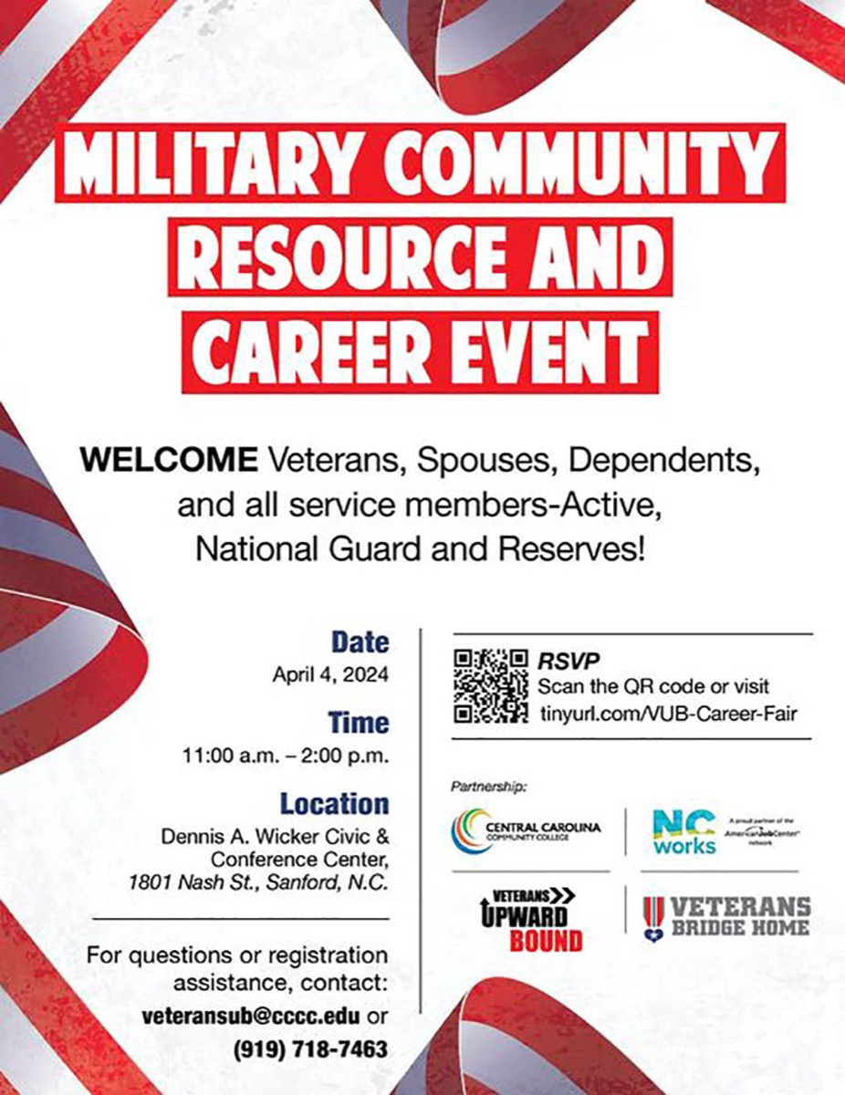 Read the full story, Military Community Resource & Career Event set April 4