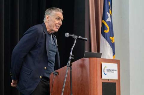 Filmmaker David Garrigus visited CCCC