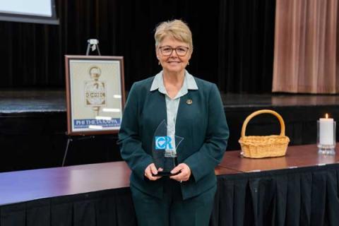 Dr. Chapman recognized by Phi Theta Kappa