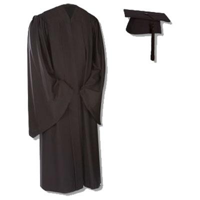 Graduation Black Cap and Gown