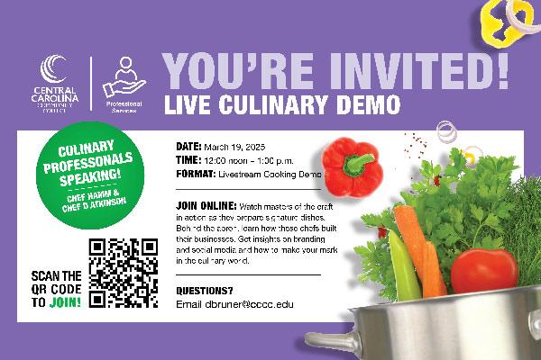 CCCC Live Culinary Demonstration