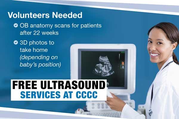 Free Sonography; volunteers welcome